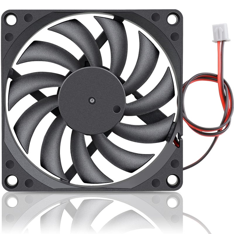 Gdstime 80mm x 80mm x 10mm DC 5V Brushless Cooling Fan 2PIN - Image 1